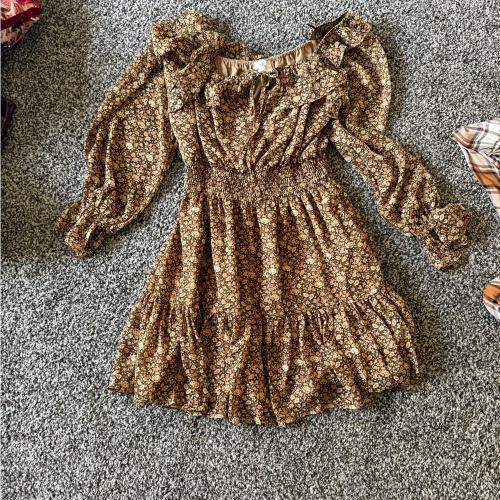 Floral Long Sleeve Dress